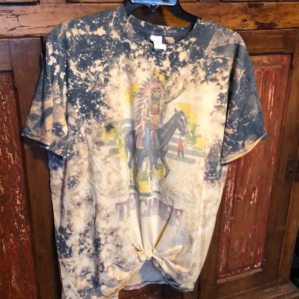 Indian chief tie dye  t shirt size Xl